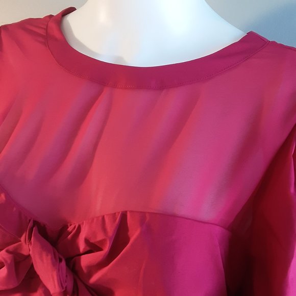 FUSHIA SWEETHEART BLOUSE by 7TH AVENUE DESIGN STUDIO NEW YORK & COMPANY - Picture 7 of 12